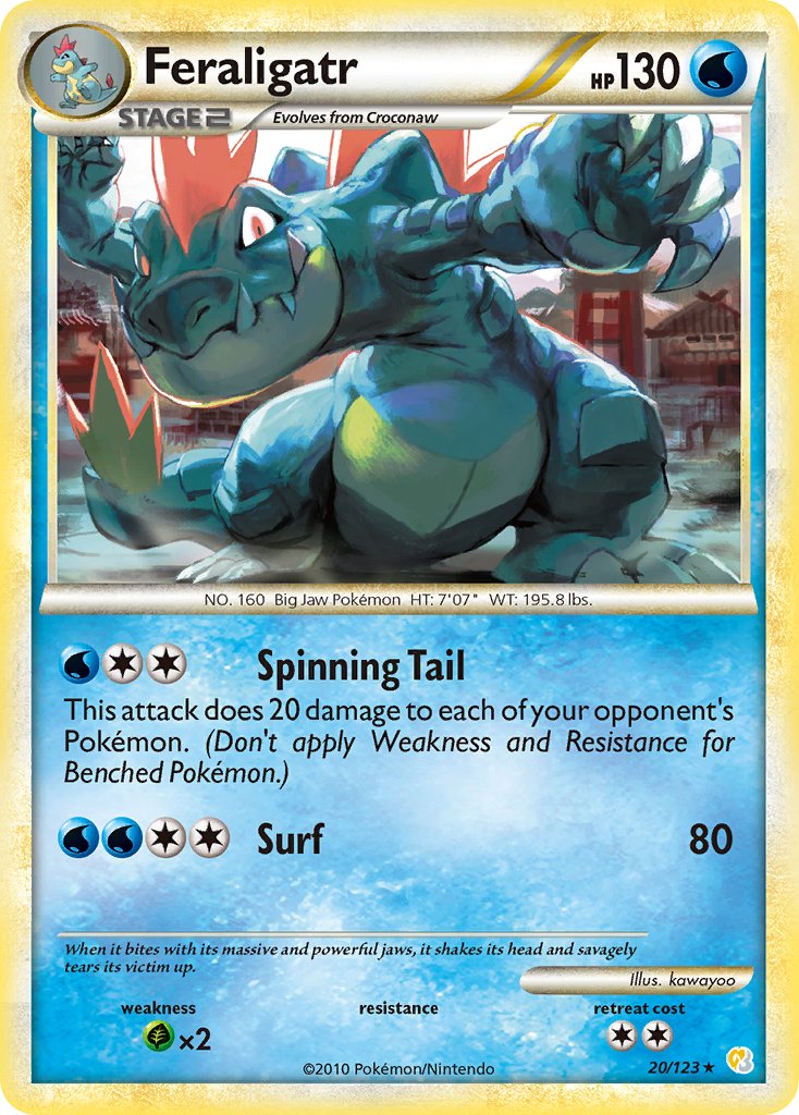 Feraligatr (20/123) (HeartGold & SoulSilver: Base Set) [Theme Deck Exclusive]