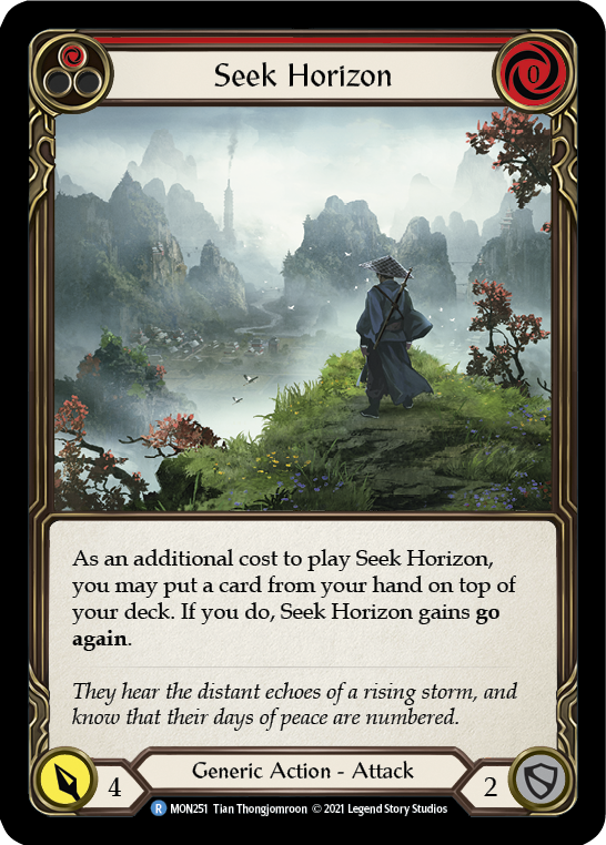 Seek Horizon (Red) [MON251-RF] (Monarch) 1st Edition Rainbow Foil
