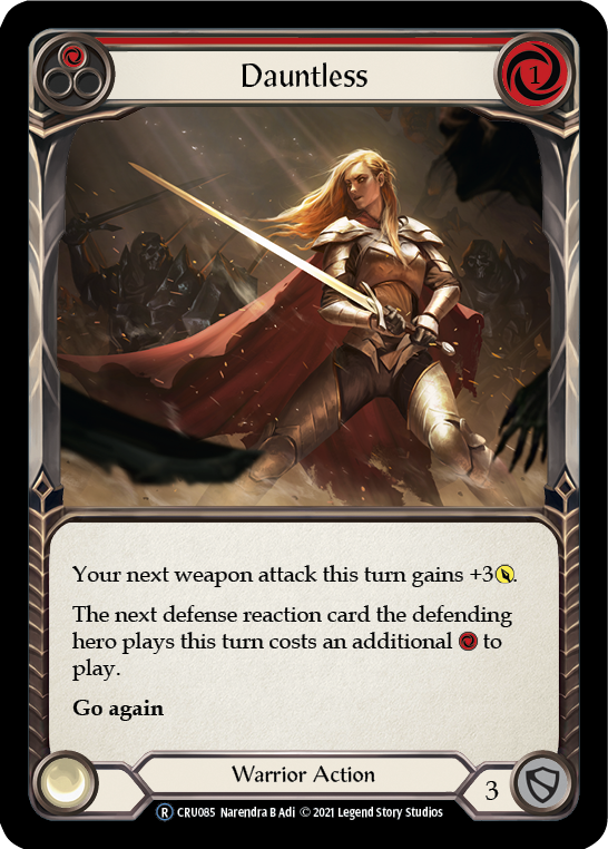 Dauntless (Red) [U-CRU085] (Crucible of War Unlimited) Unlimited Rainbow Foil
