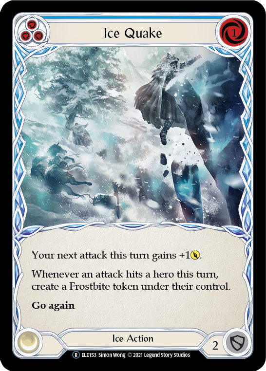 Ice Quake (Blue) [U-ELE153] (Tales of Aria Unlimited) Unlimited Rainbow Foil