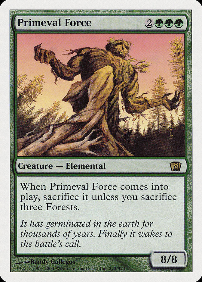 (Oversized) Primeval Force (8th Edition) [Oversize Cards]