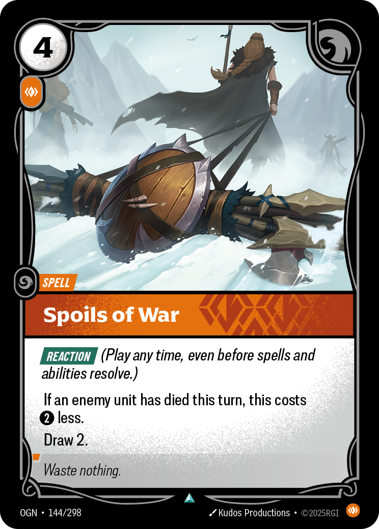 front of card Spoils of War [Origins]