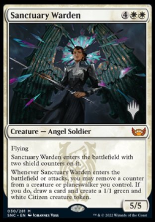 Sanctuary Warden (Promo Pack) [Streets of New Capenna Promo Pack]