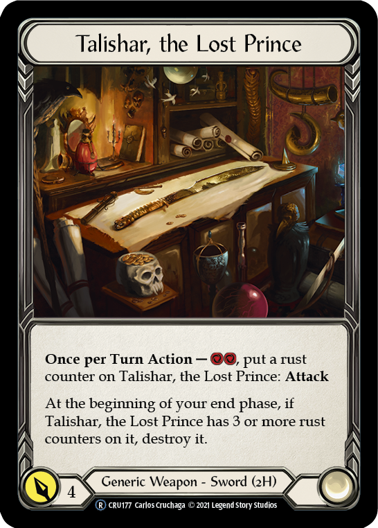 Talishar, the Lost Prince [U-CRU177] (Crucible of War Unlimited) Unlimited Rainbow Foil