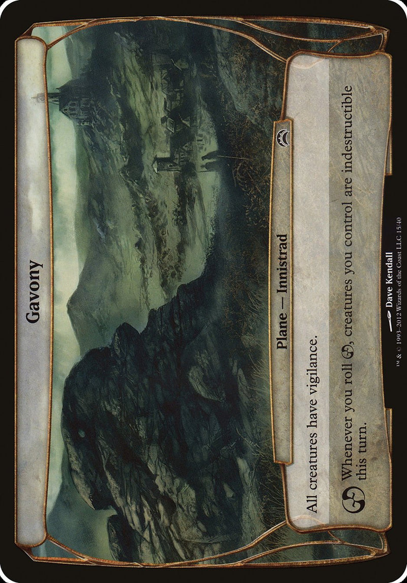 (Oversized Plane) Gavony [Planechase 2012]