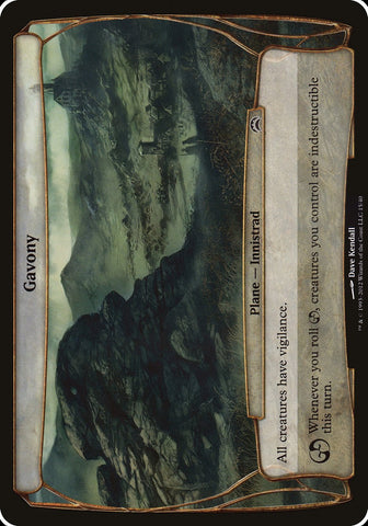 (Oversized Plane) Gavony [Planechase 2012]
