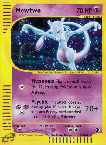Mewtwo (20/165) [Expedition: E-Card Base Set]