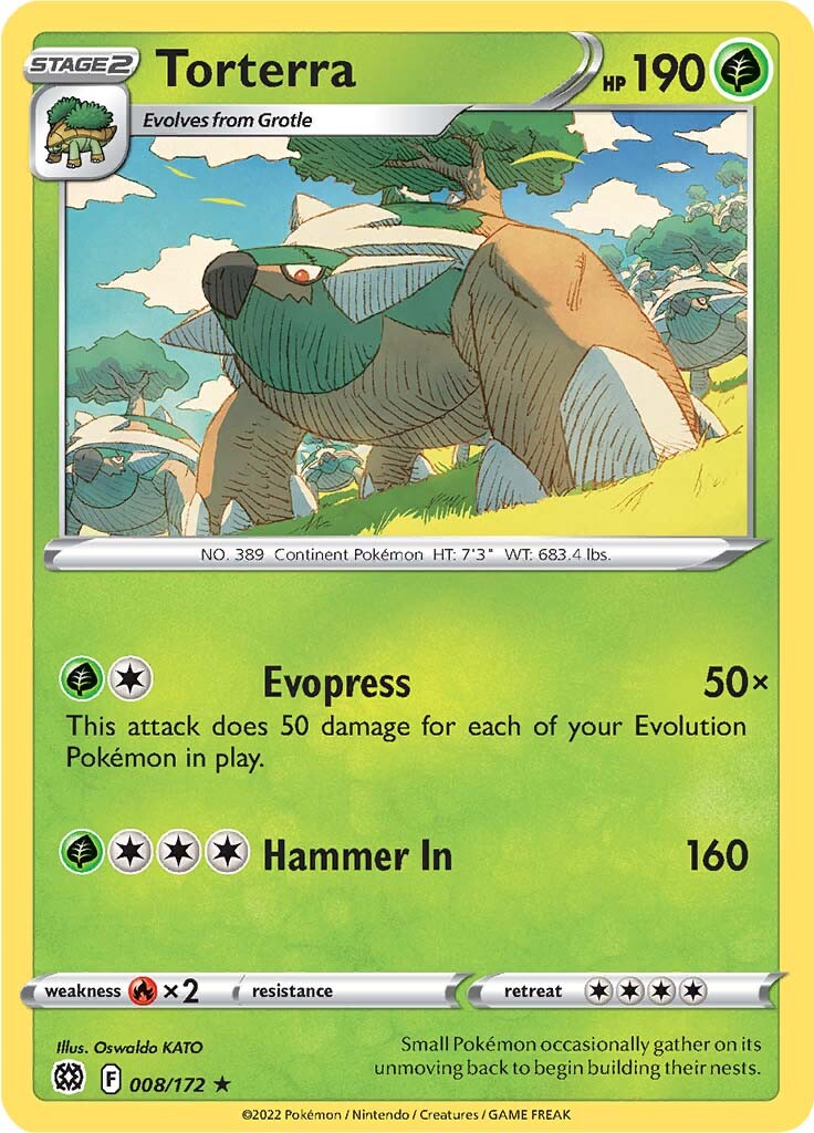 Torterra (008/172) (Sword & Shield: Brilliant Stars) [Theme Deck Exclusive]