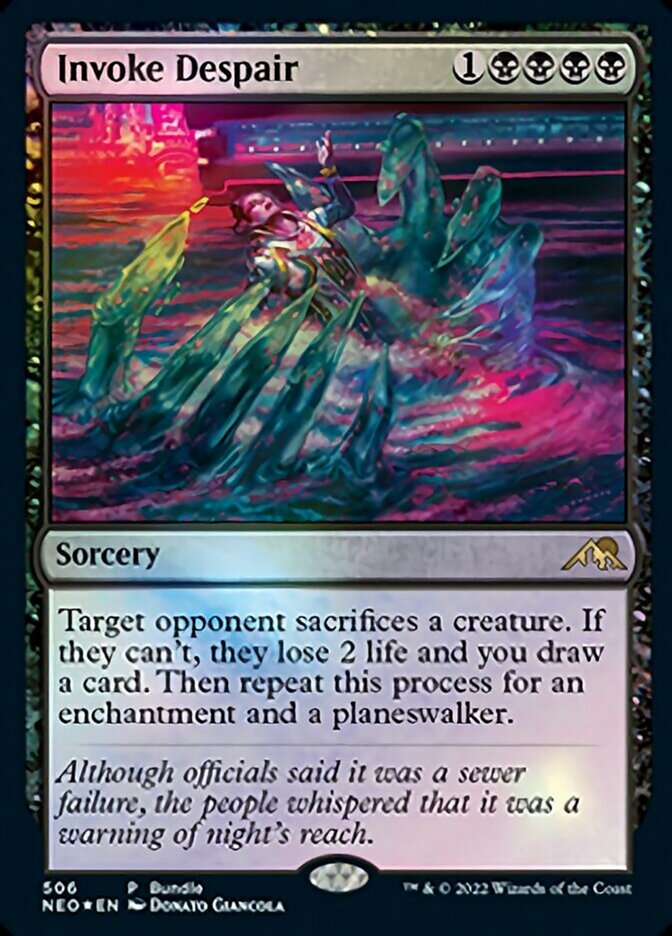 Invoke Despair (Bundle) [Kamigawa: Neon Dynasty Promos]