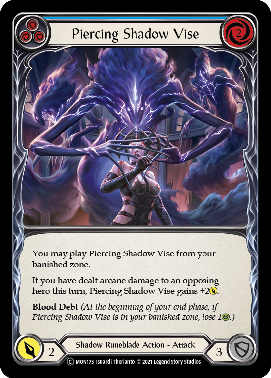 Piercing Shadow Vise (Blue) [U-MON173] (Monarch Unlimited) Unlimited Normal