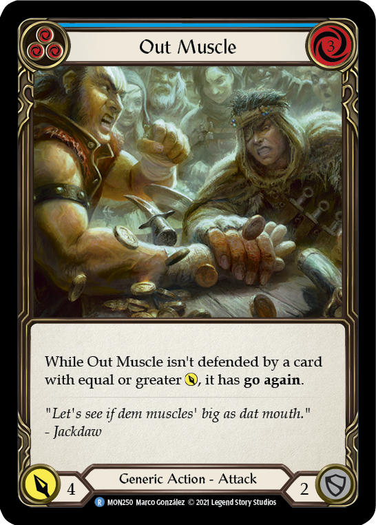 Out Muscle (Blue) [MON250] (Monarch) 1st Edition Normal