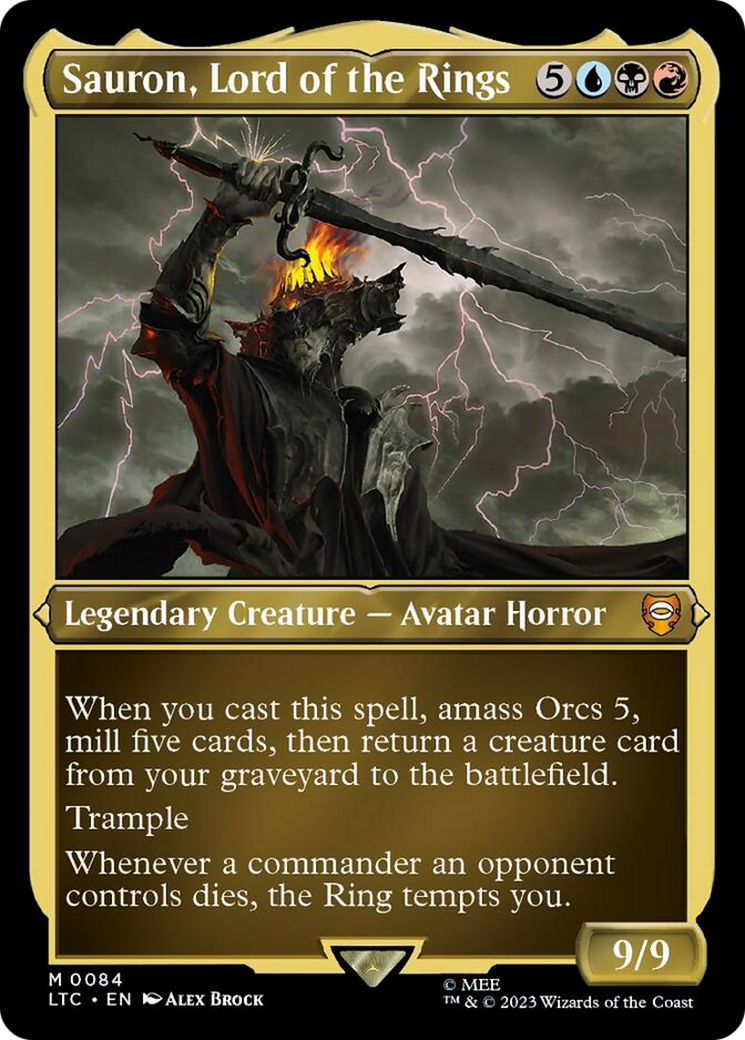(Thick Stock Display Commander) Sauron, Lord of the Rings [The Lord of the Rings: Tales of Middle-Earth Commander]
