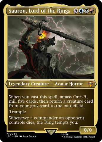 (Thick Stock Display Commander) Sauron, Lord of the Rings [The Lord of the Rings: Tales of Middle-Earth Commander]