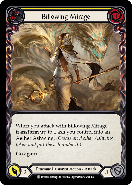 Billowing Mirage (Yellow) [UPR019] (Uprising) Rainbow Foil