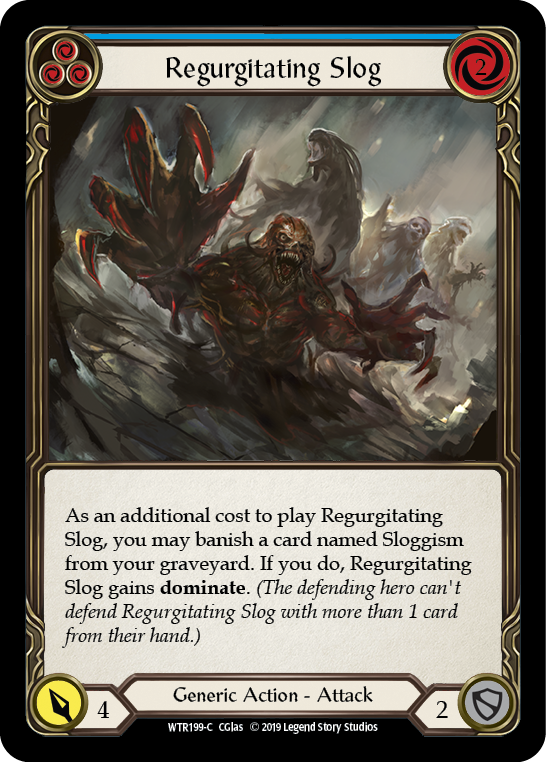 Regurgitating Slog (Blue) [WTR199-C] (Welcome to Rathe) Alpha Print Rainbow Foil