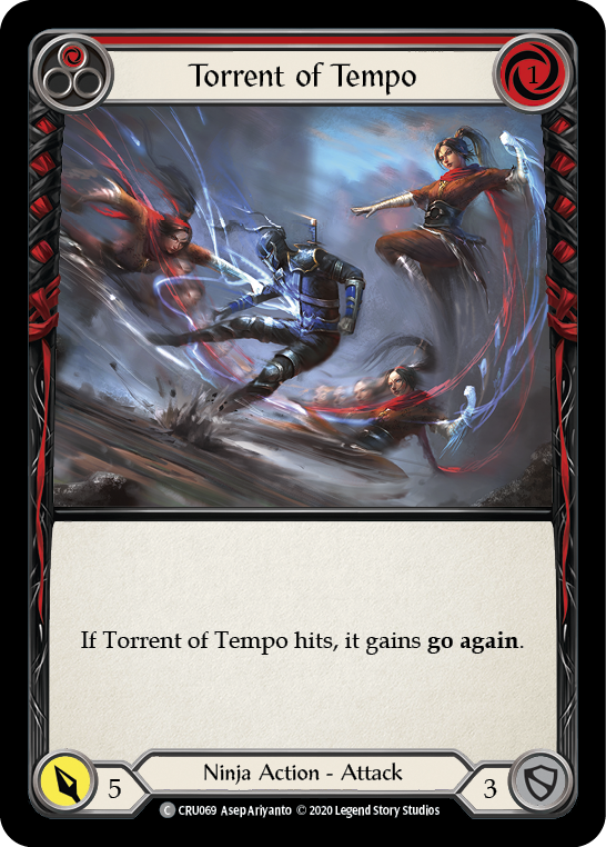 Torrent of Tempo (Red) [CRU069] (Crucible of War) 1st Edition Normal