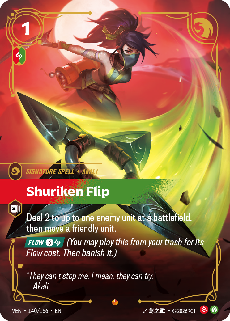 front of card Shuriken Flip [Vendetta] 140/166