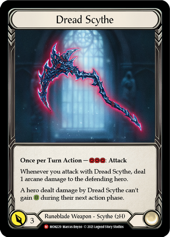 Dread Scythe [MON229-CF] (Monarch) 1st Edition Cold Foil