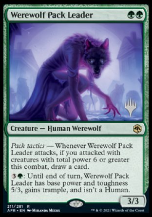 Werewolf Pack Leader (Promo Pack) [Dungeons & Dragons: Adventures in the Forgotten Realms Promo Pack]