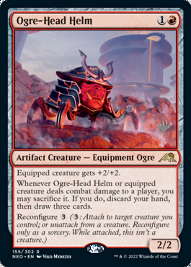Ogre-Head Helm (Promo Pack) [Kamigawa: Neon Dynasty Promo Pack]