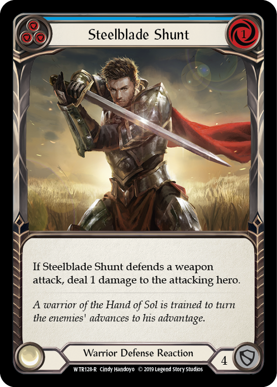 Steelblade Shunt (Blue) [WTR128-R] (Welcome to Rathe) Alpha Print Normal