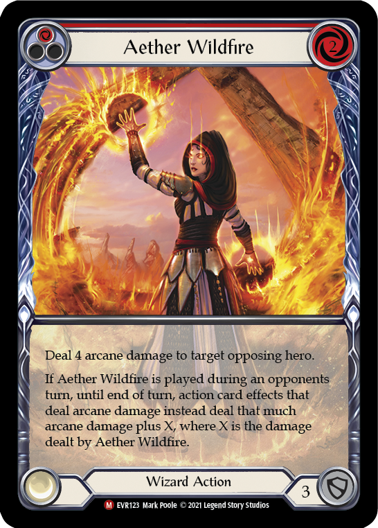 Aether Wildfire [EVR123] (Everfest) 1st Edition Extended Art Rainbow Foil