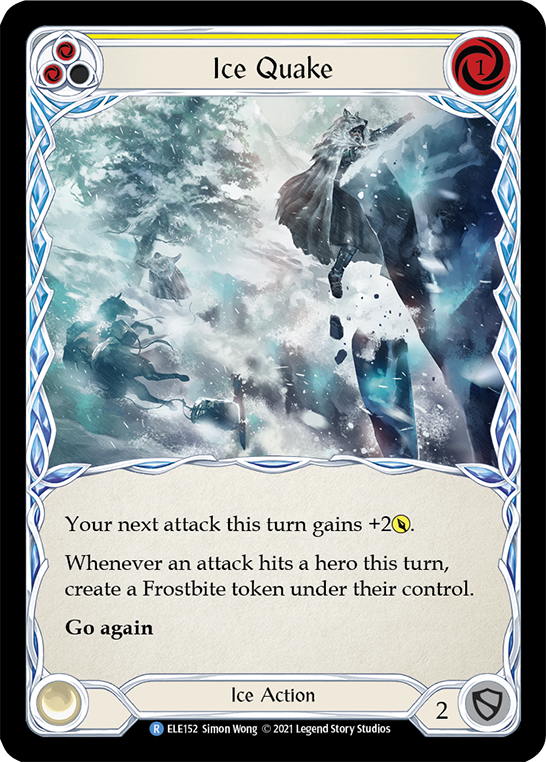 Ice Quake (Yellow) [ELE152] (Tales of Aria) 1st Edition Normal