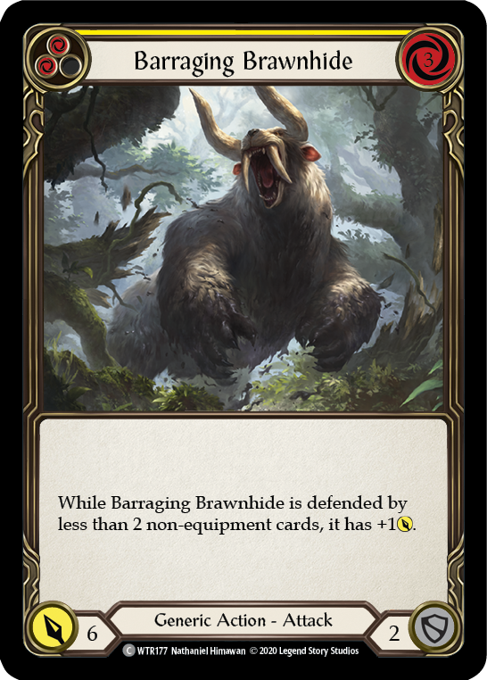 Barraging Brawnhide (Yellow) [U-WTR177] (Welcome to Rathe Unlimited) Unlimited Normal
