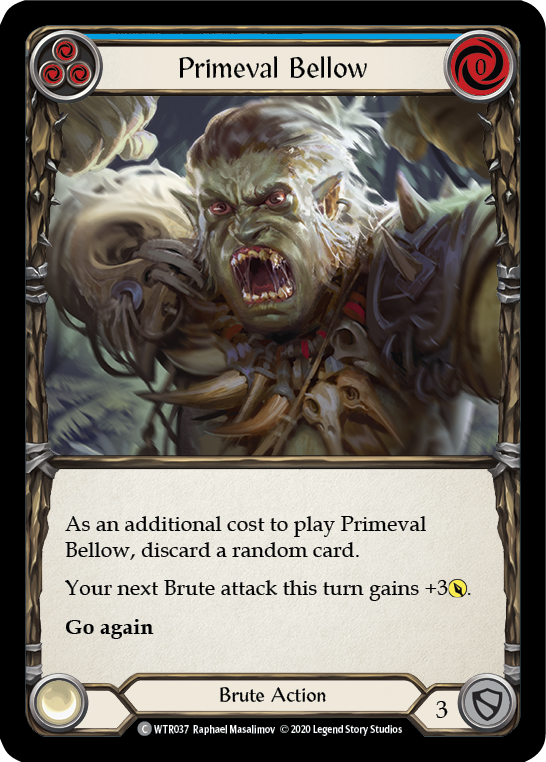 Primeval Bellow (Blue) [U-WTR037] (Welcome to Rathe Unlimited) Unlimited Normal