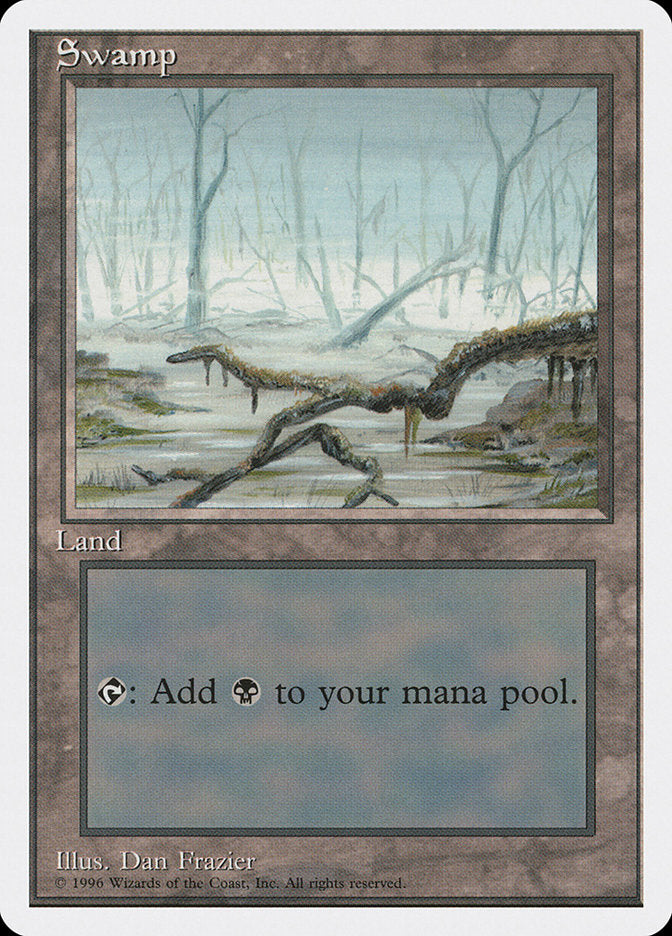 Swamp (White Fog in Center) (4th Ed 1996 Dated) [Introductory Two-Player Set]
