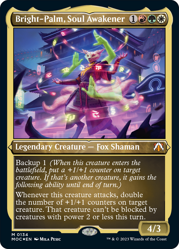 (Thick Stock Display Commander) Bright-Palm, Soul Awakener [March of the Machine Commander]