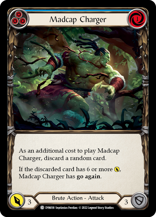 Madcap Charger (Blue) [DYN018] (Dynasty) Rainbow Foil