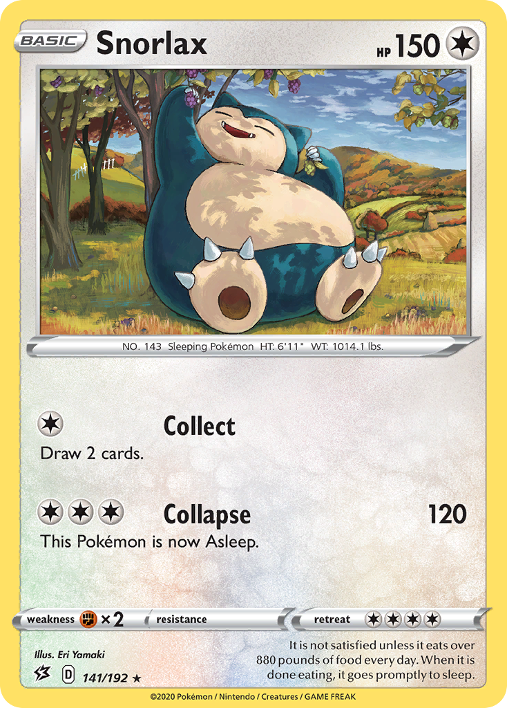 Snorlax (141/192) (Cosmos Holo) (Sword & Shield: Rebel Clash) [Theme Deck Exclusive]