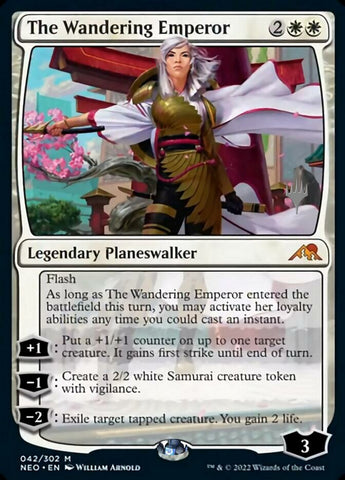 The Wandering Emperor (Promo Pack) [Kamigawa: Neon Dynasty Promo Pack]