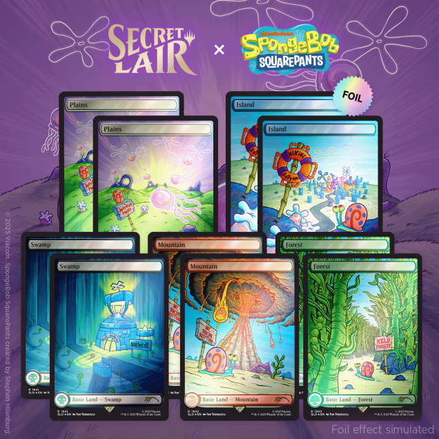 Secret Lair Drop - Spongebob Squarepants: Lands Under the Sea - (Rainbow Foil Edition)