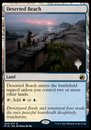 Deserted Beach (Promo Pack) [Innistrad: Midnight Hunt Promo Pack]