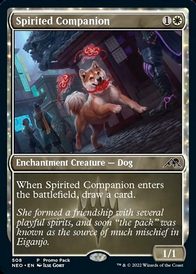 Spirited Companion (Promo Pack) [Kamigawa: Neon Dynasty Promo Pack]