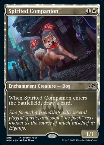 Spirited Companion (Promo Pack) [Kamigawa: Neon Dynasty Promo Pack]