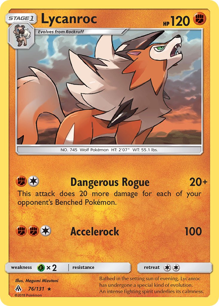 Lycanroc (76/133) (Sun & Moon: Forbidden Light) [Theme Deck Exclusive]