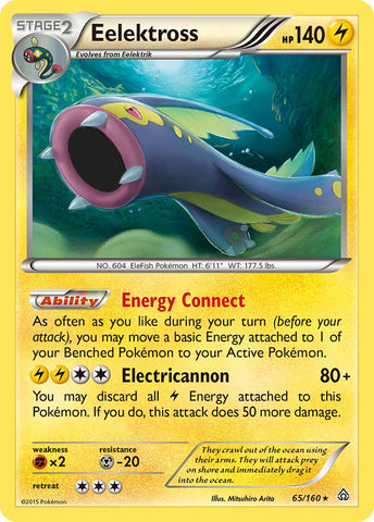 Eelektross (65/160) (Cosmos Holo) (Blister Exclusive) (XY: Primal Clash) [Theme Deck Exclusive]