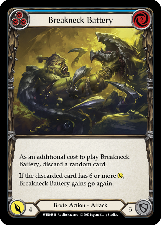 Breakneck Battery (Blue) [WTR013-R] (Welcome to Rathe) Alpha Print Rainbow Foil