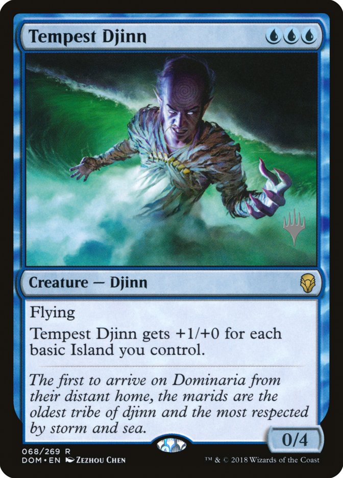 Tempest Djinn (Promo Pack) [Dominaria Promo Pack]