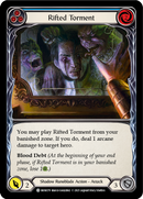 Rifted Torment (Blue) [MON179-RF] (Monarch) 1st Edition Rainbow Foil