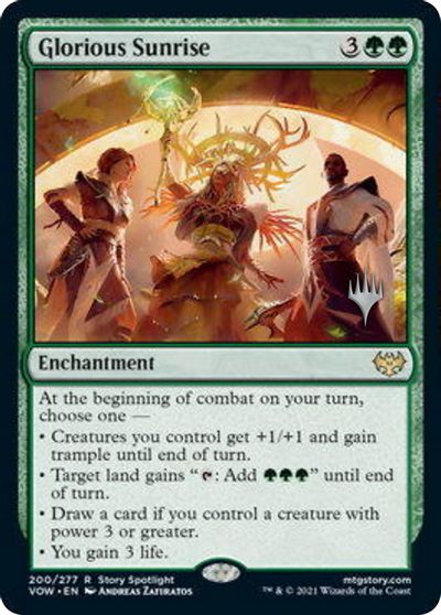 Glorious Sunrise (Promo Pack) [Innistrad: Crimson Vow Promo Pack]