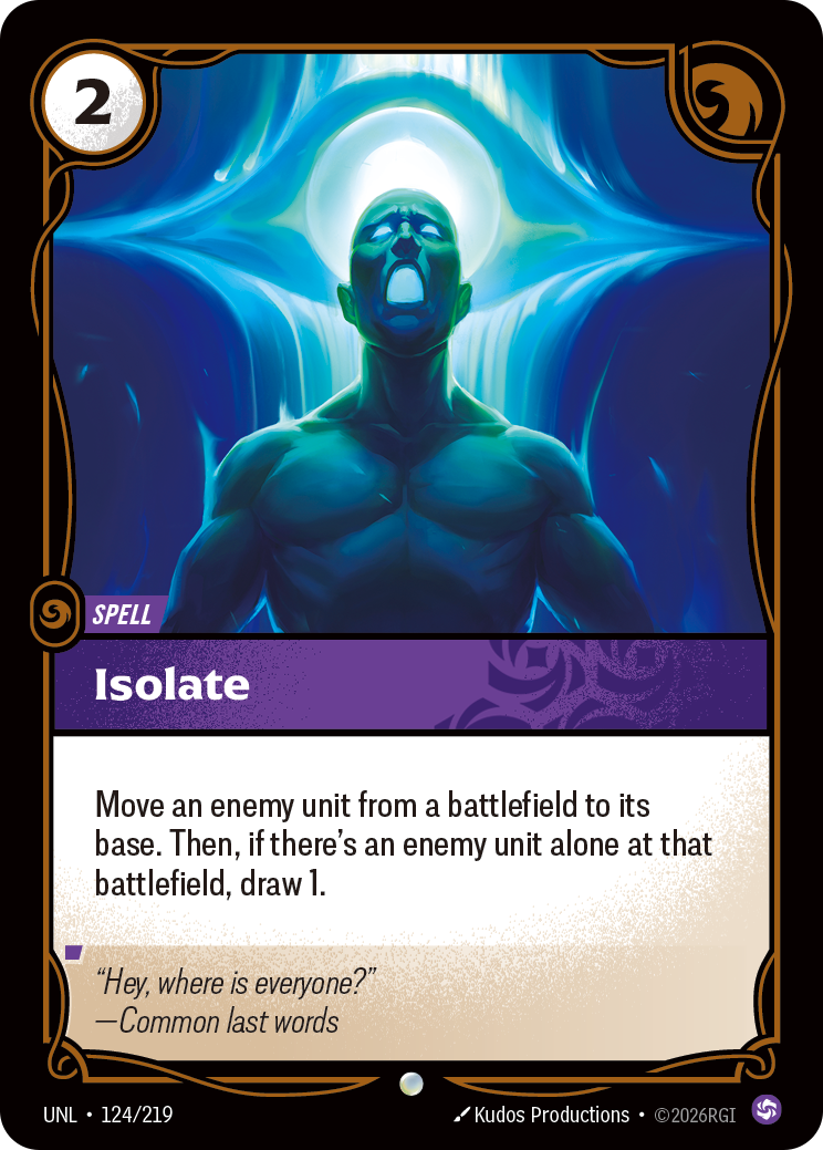 front of card Isolate [Unleashed] 124/219