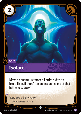 front of card Isolate [Unleashed] 124/219