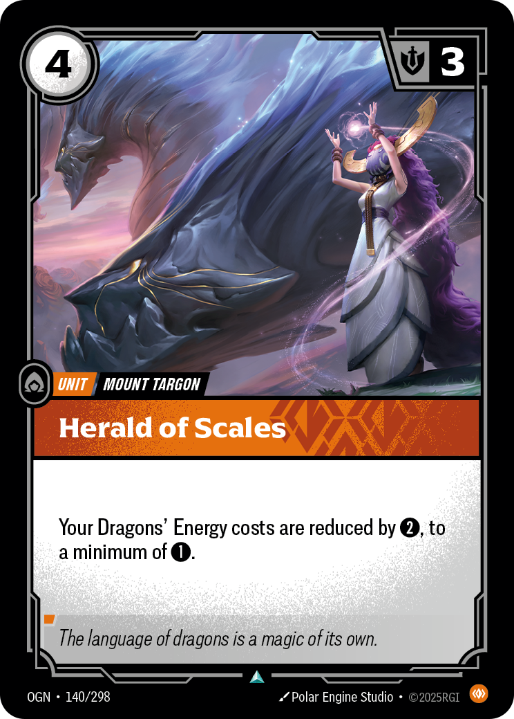 front of card Herald of Scales [Origins]