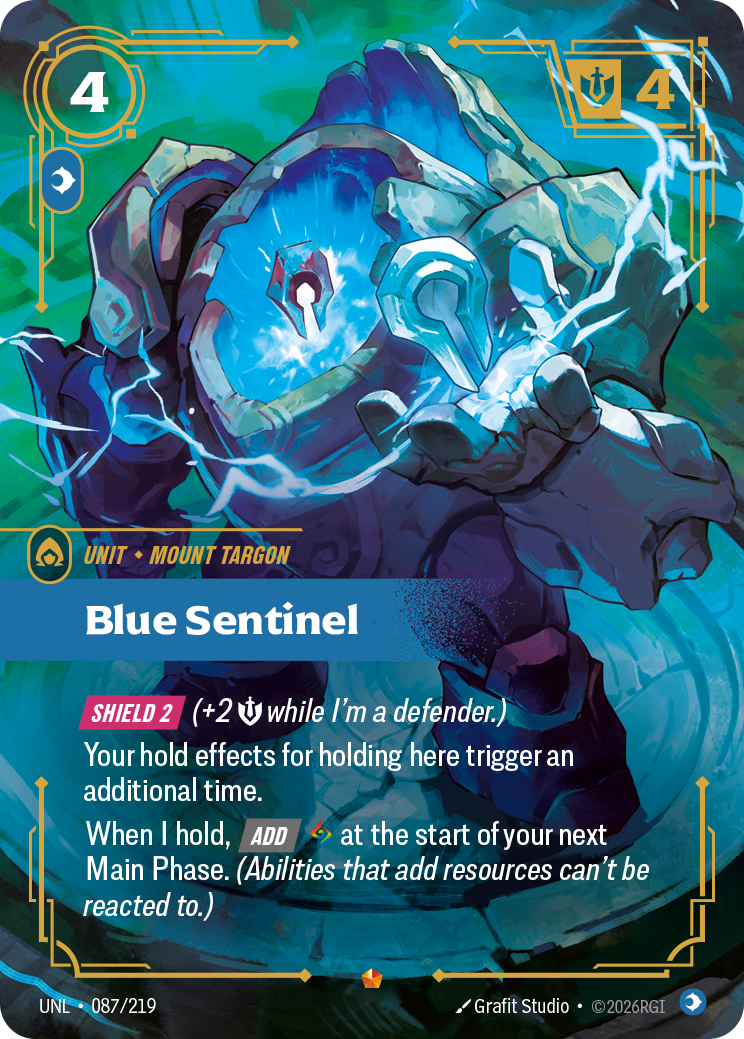 front of card Blue Sentinel [Unleashed] 087/219