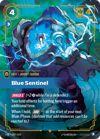 front of card Blue Sentinel [Unleashed] 087/219