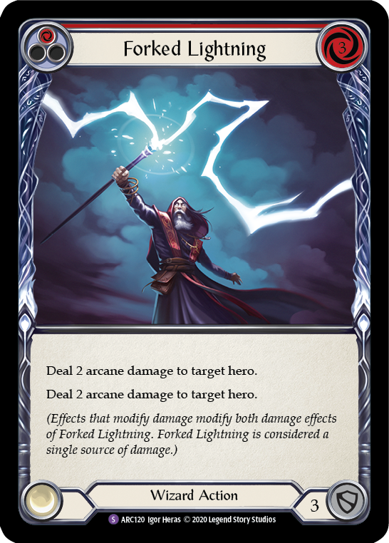 Forked Lightning [U-ARC120] (Arcane Rising Unlimited) Unlimited Normal